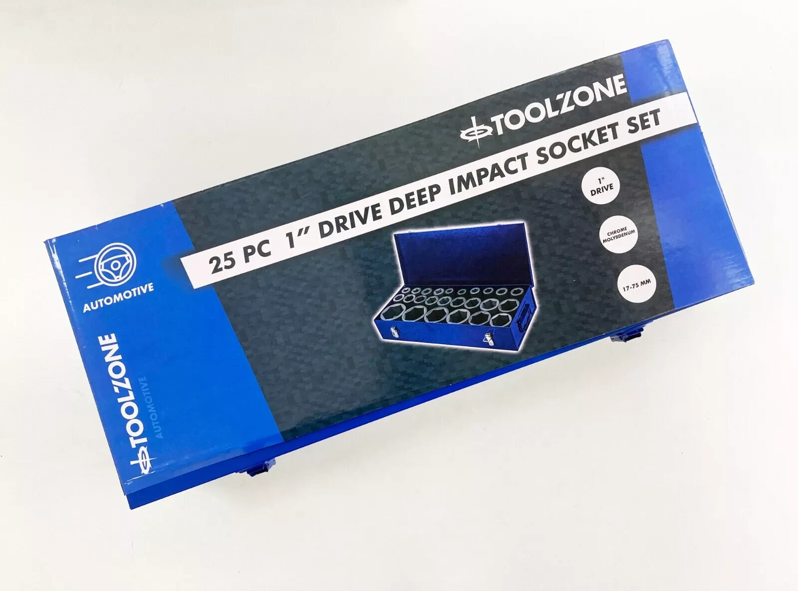 1″ Deep Impact Socket Set Sockets from 17mm – 75mm Jumbo Socket Set 25 Piece