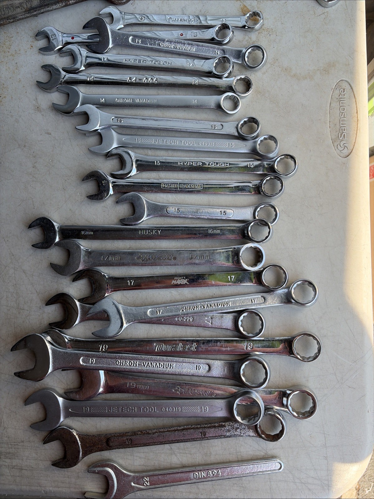 Mixed Lot of 22 Metric Open End Wrenches Wrench