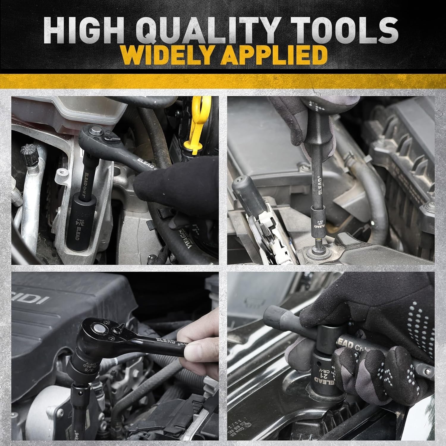 96-Piece Chrome Vanadium Impact Socket Set with Ratchet & Extensions