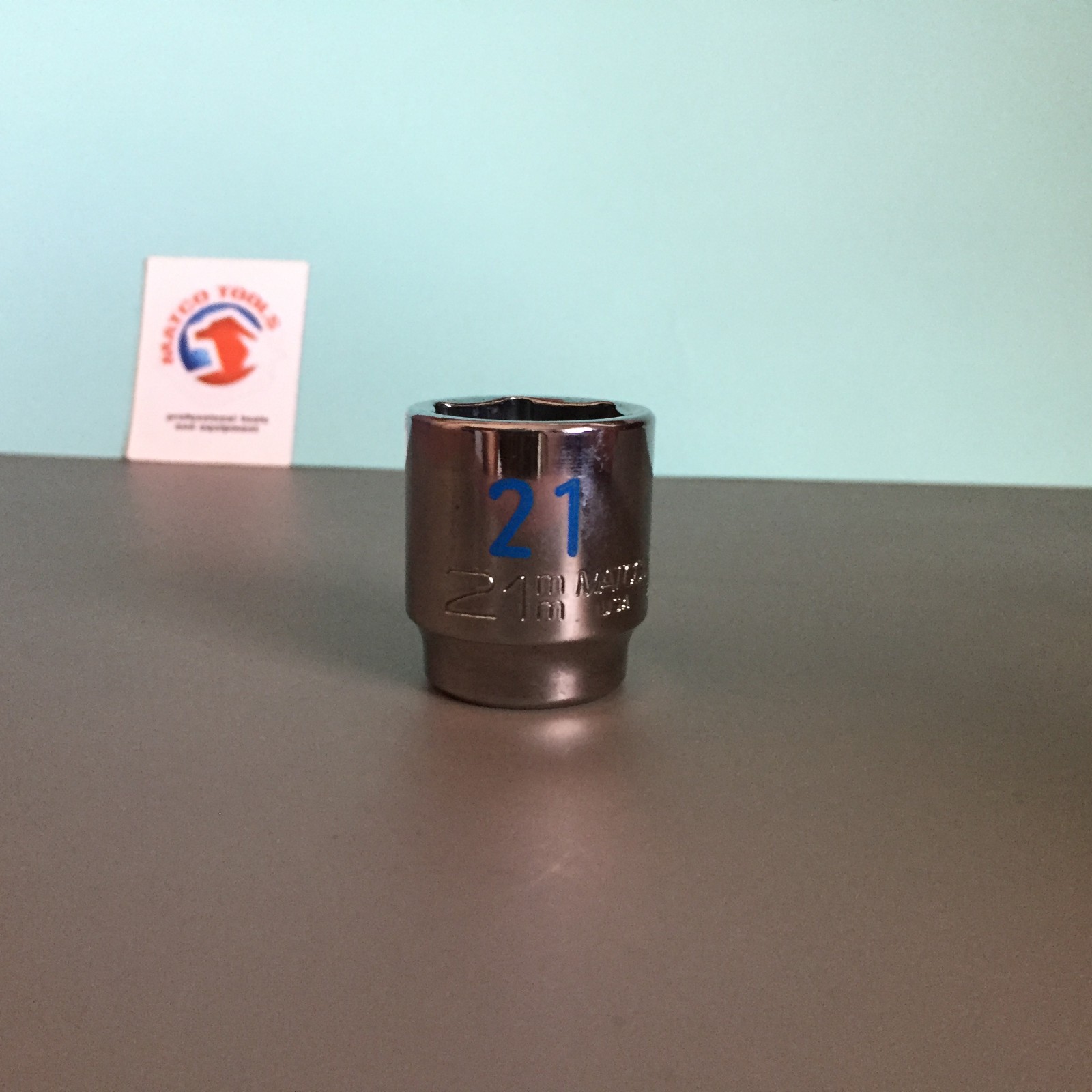 Matco Tools USA B21M6A 21mm Metric Shallow Socket 3/8″ Drive 6 Point Chrome