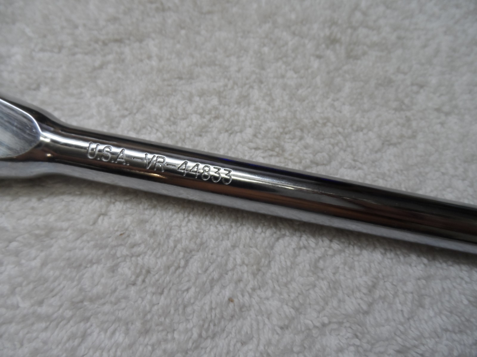 Craftsman 3/8 Drive Full Polish Long Handle Ratchet, made in USA, VR – PN 44833