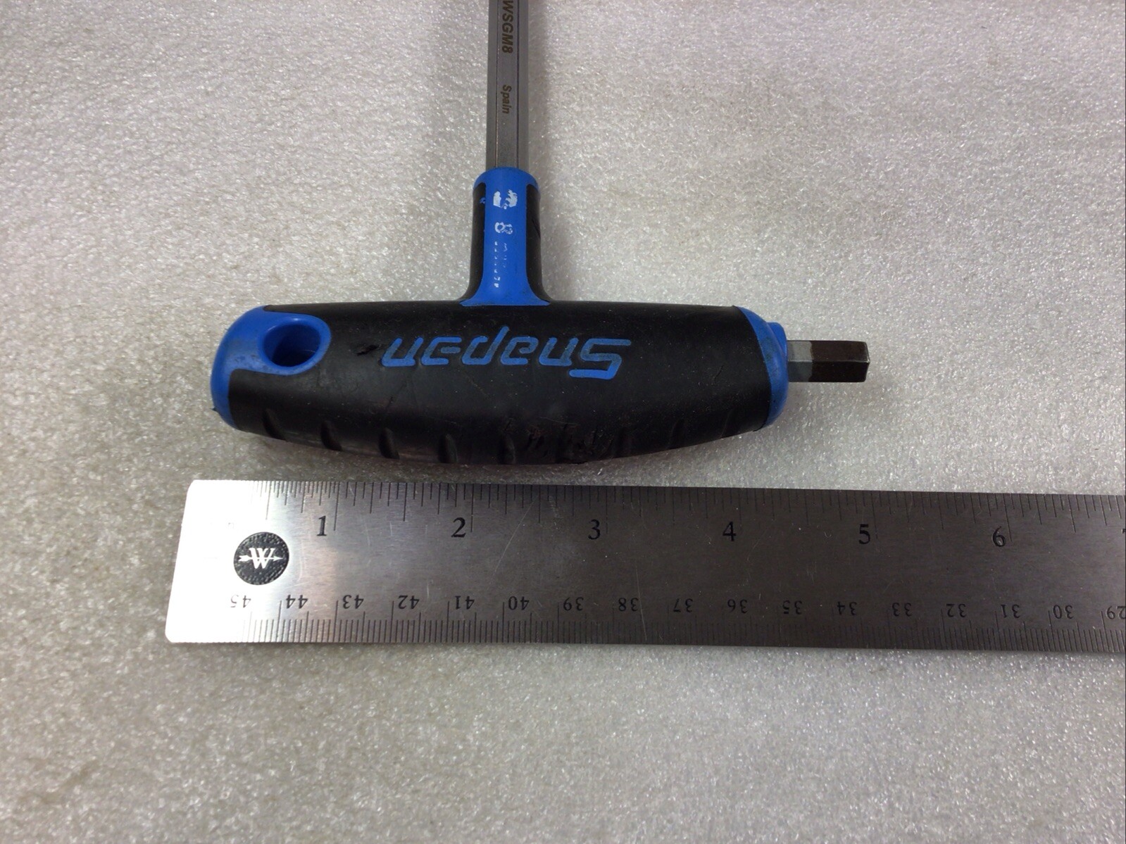 SNAP ON AWSGM8 – 8 mm, Metric, T Shaped, Soft Grip Handled, Hex Wrench-USA-