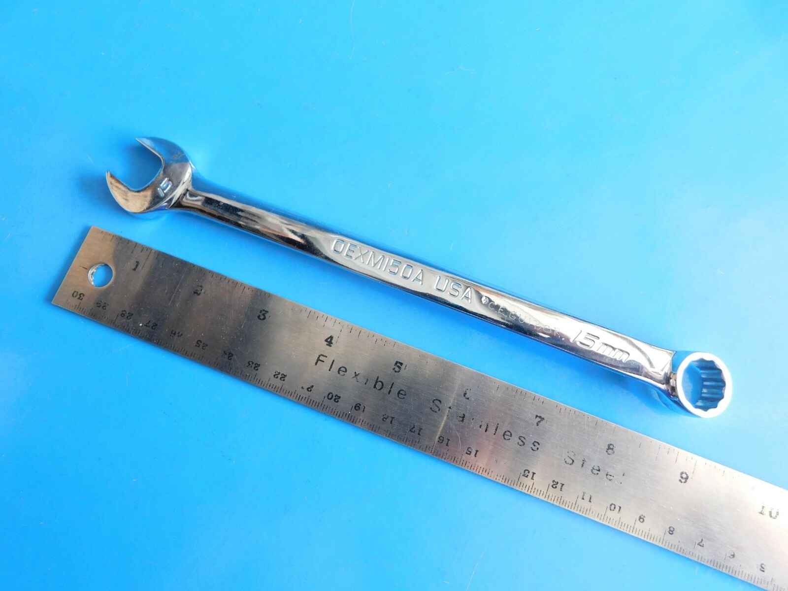 USED, » SNAP ON TOOLS » 15 MM COMBO WRENCH , PART #OEXM150A