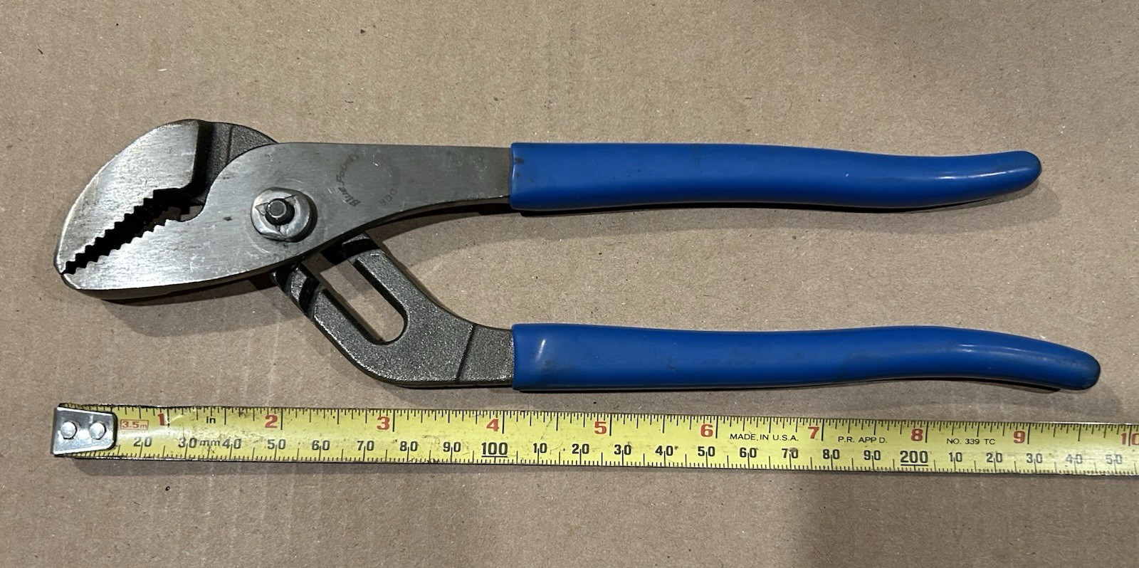 NOS. Brand New Blue-Point 10″ Adjustable Joint Pliers BDGAWP100