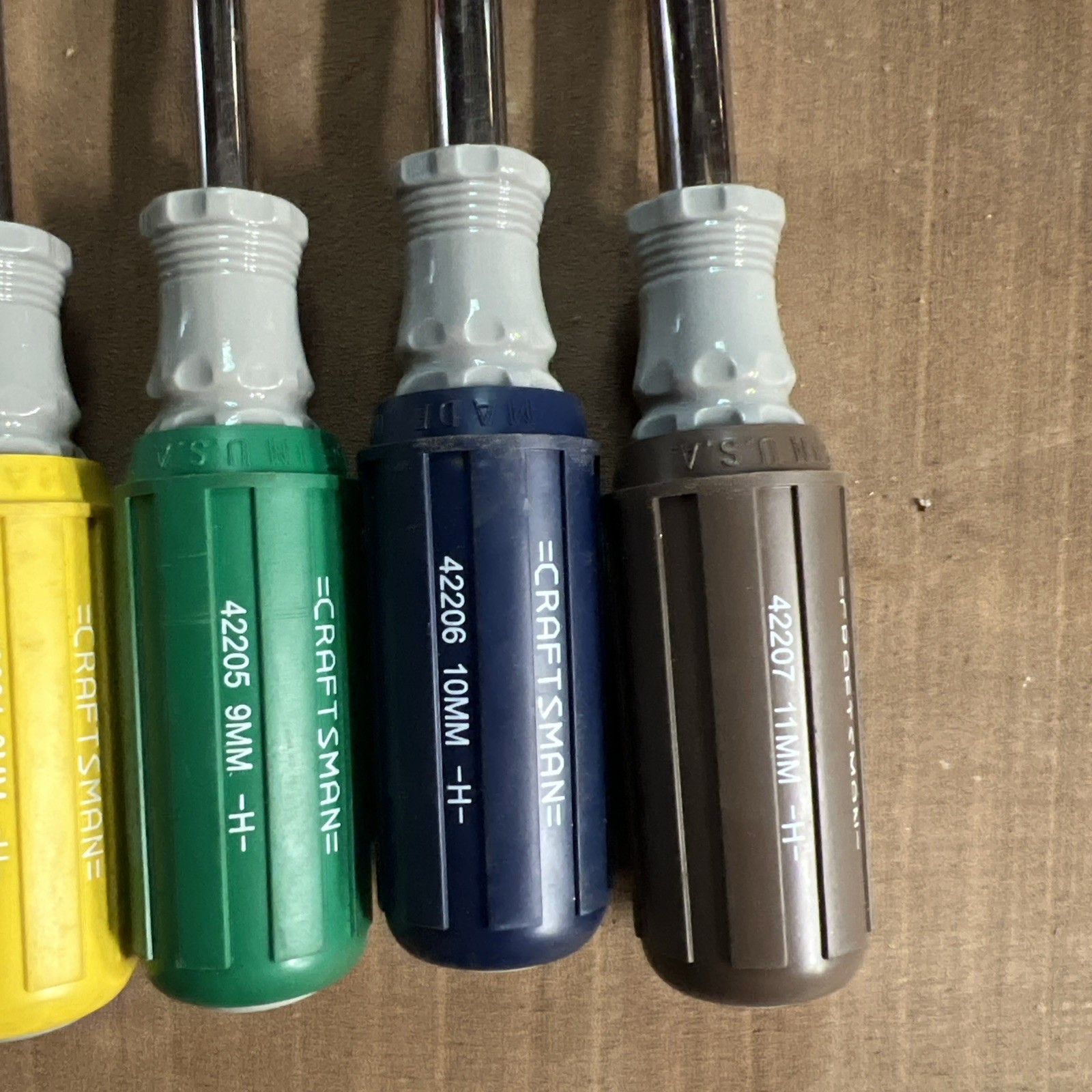 Vintage Craftsman 7pc Metric Driver Set Cushion Grip USA