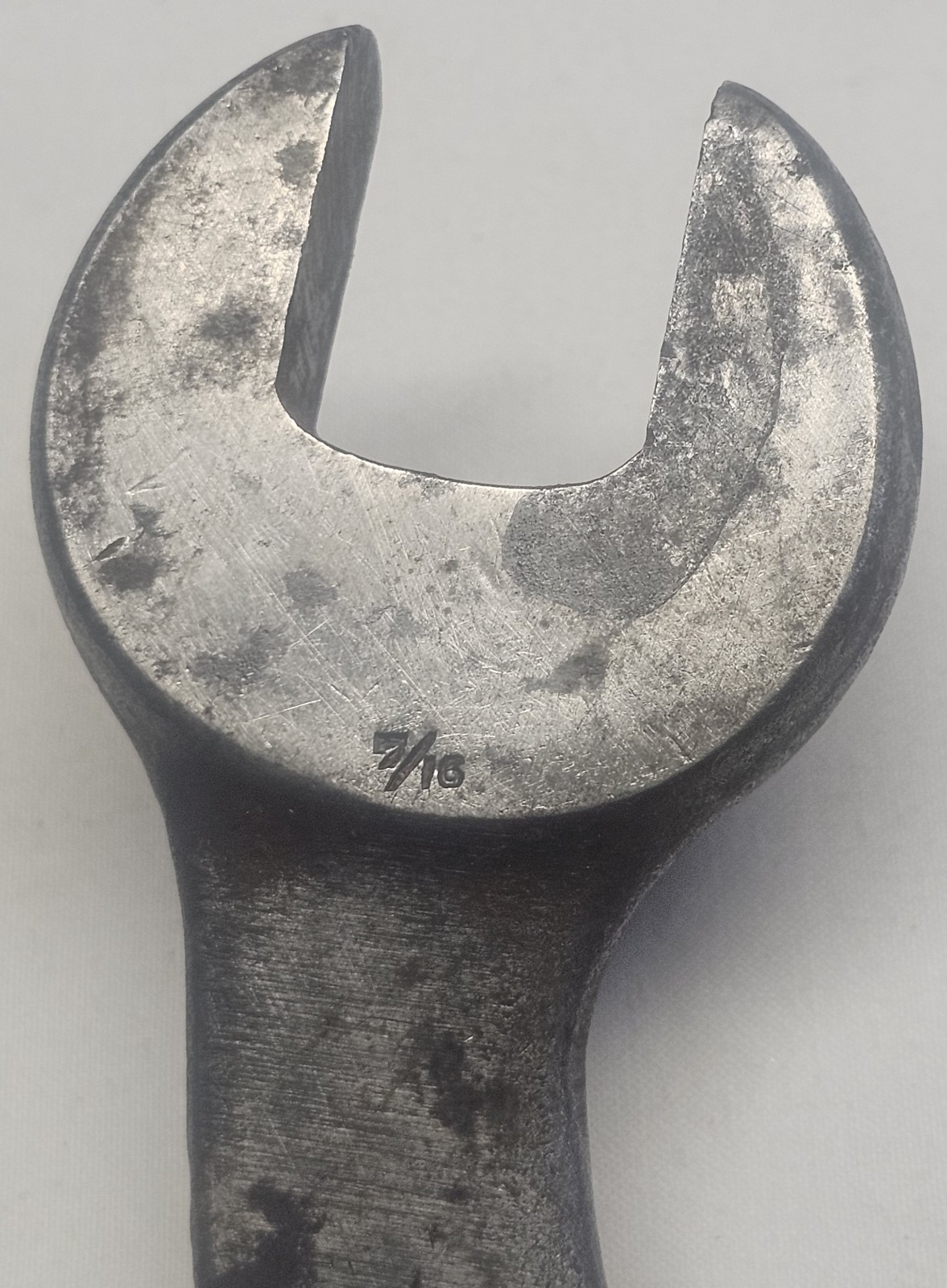 Antique JH Williams & Co #683 Light Service Wrench 10″L Offset Tool 1/2″ & 7/16″