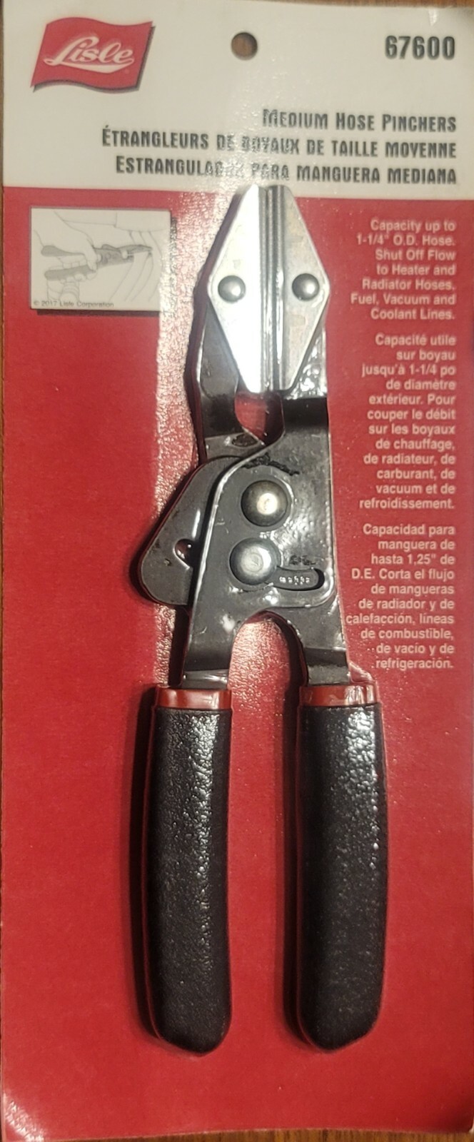 New! Lisle 9-1/4″ Medium Hose Pinch Off Pliers for Hose up to 1-1/4″ dia #67600