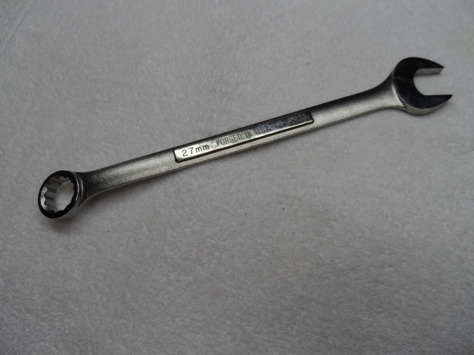 Craftsman Metric MM Combination Wrench, USA 12pt, 27mm – Part # 42933
