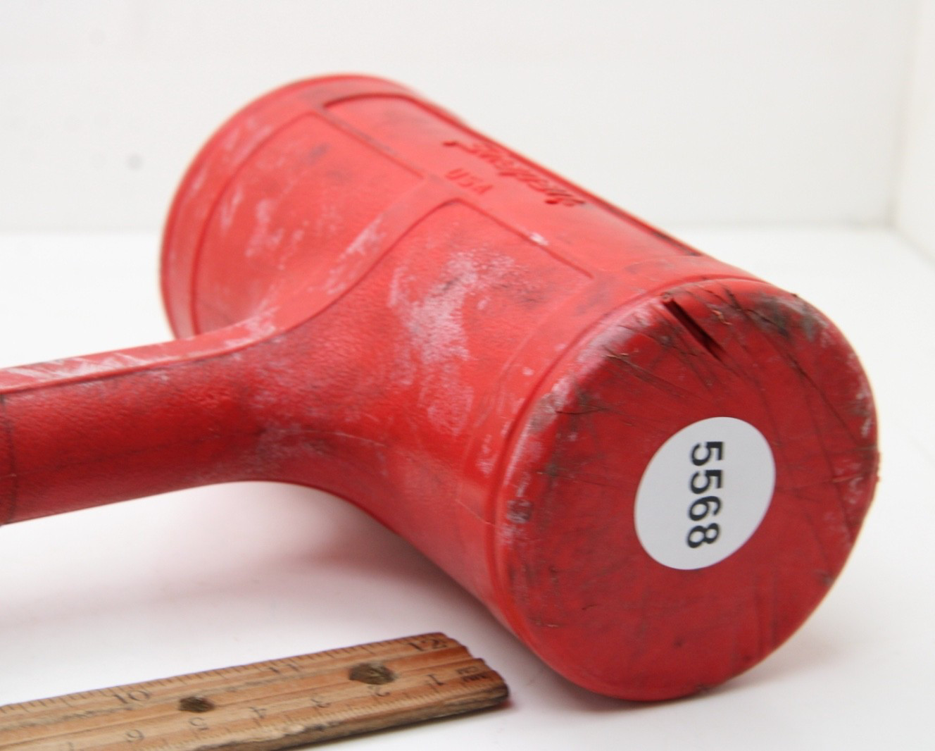 Snap-on HBFE56 56oz Dead Blow Hammer 15″ Red Soft Grip Handle USA