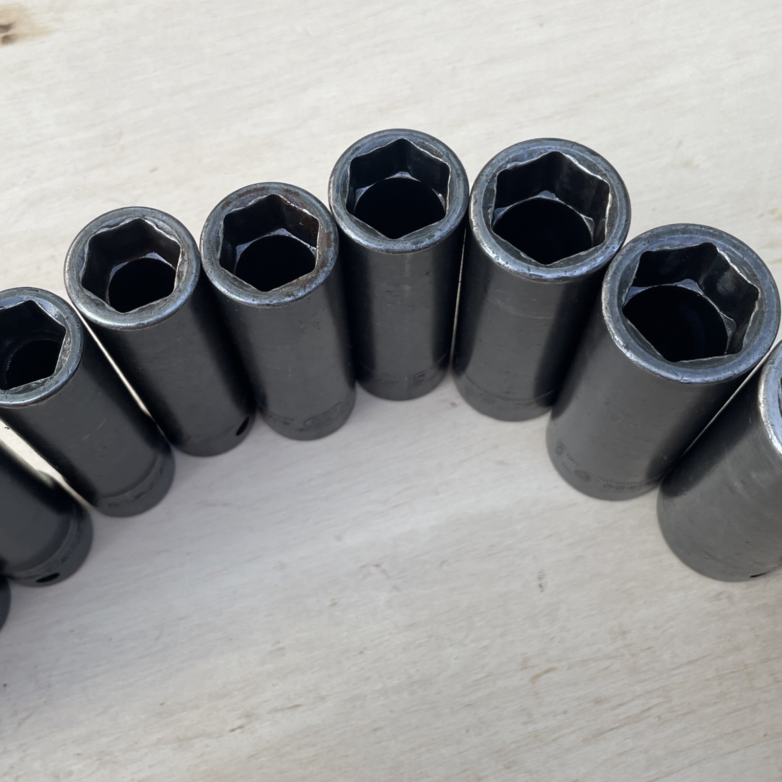 Snap-On 1/2″ Dr 6 Point Metric 10mm-24mm SIMM100A-SIMM240 Deep Socket Missing 18