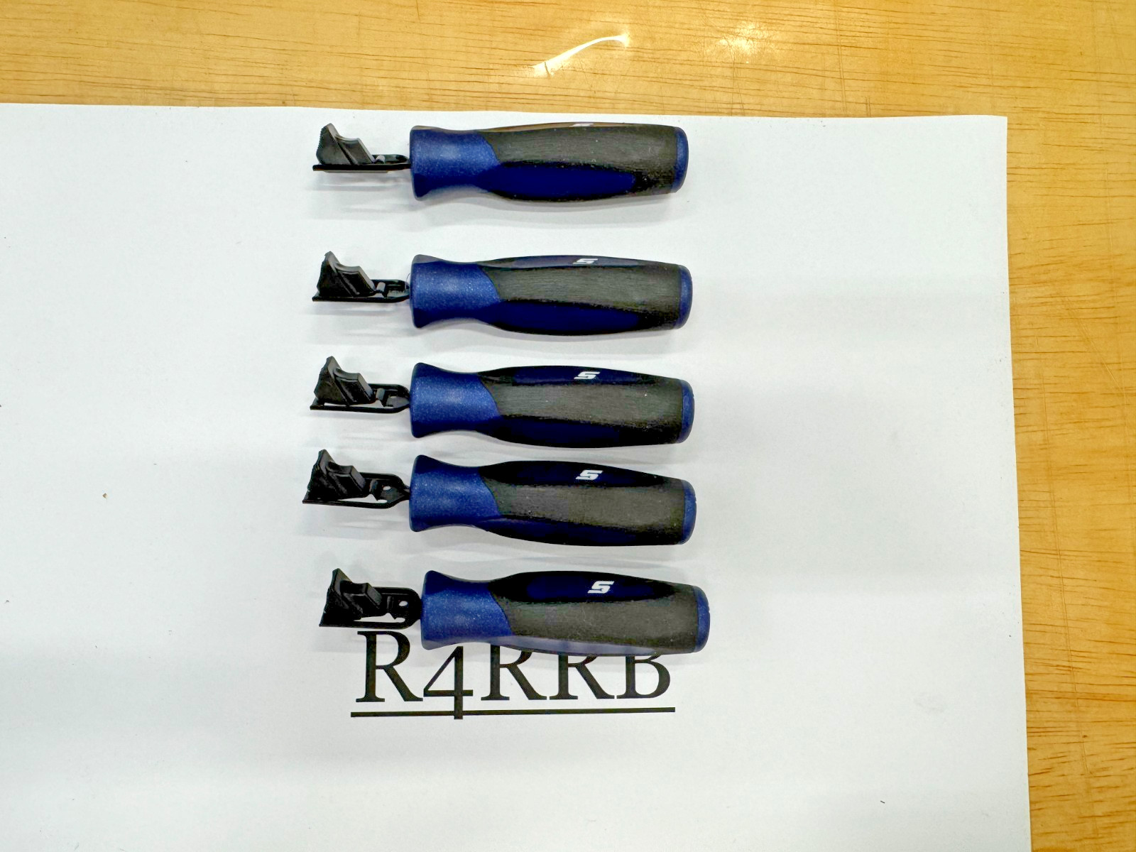 Snap-on Tools USA NEW POWER BLUE Soft Grip Feeler Gauge Holders LOT SET FB3361x5