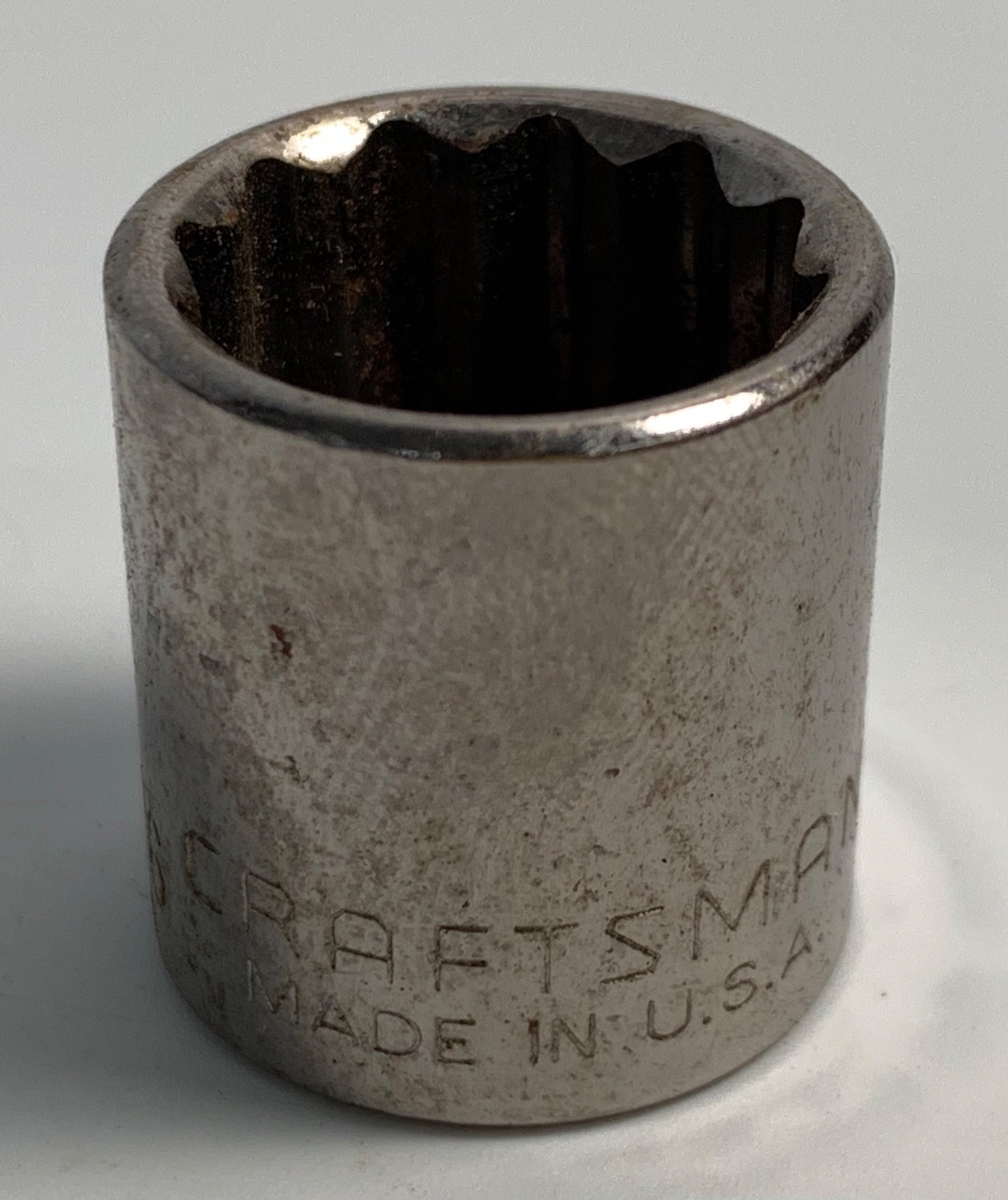 Craftsman 3/8″ Drive 11/16″ 12 Point Shallow Socket SAE 44336-G2 Inverted USA