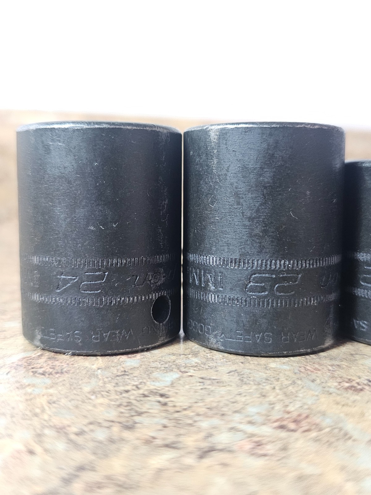 Snap-On 15pc 1/2″ Drive 6PT Metric Shallow Impact Socket Set (10–24 mm) 315IMMYA