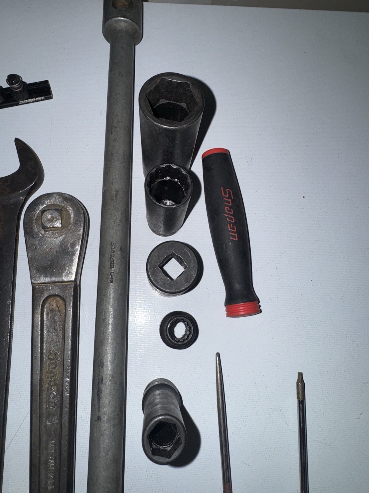 Lot Of Snap On Hand Tools (sockets, Screwdriver, Rachet, Wrench)