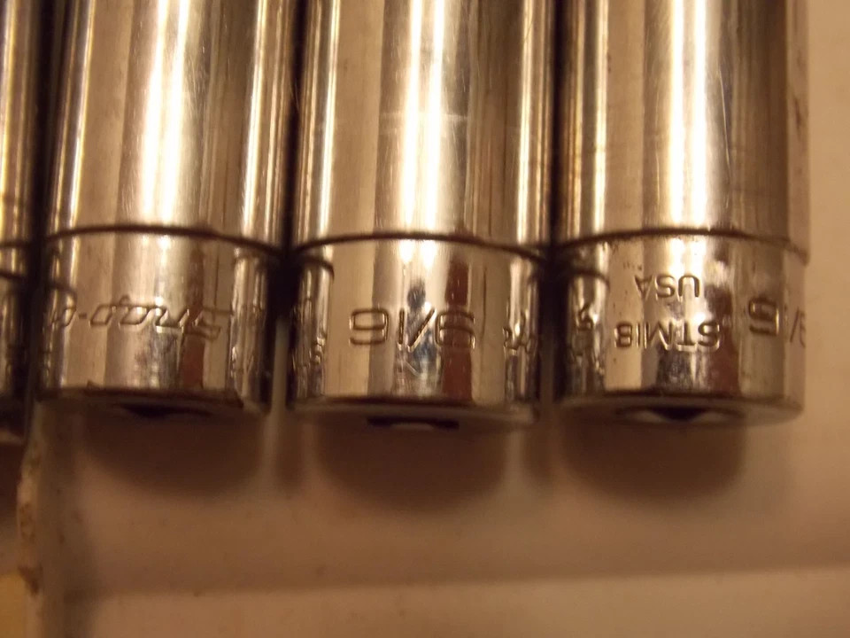 Snap-On Deep Socket 6pt 1/4″ Dr 3/16 to 9/16″ SAE sold as singles FREE ShipAftr1