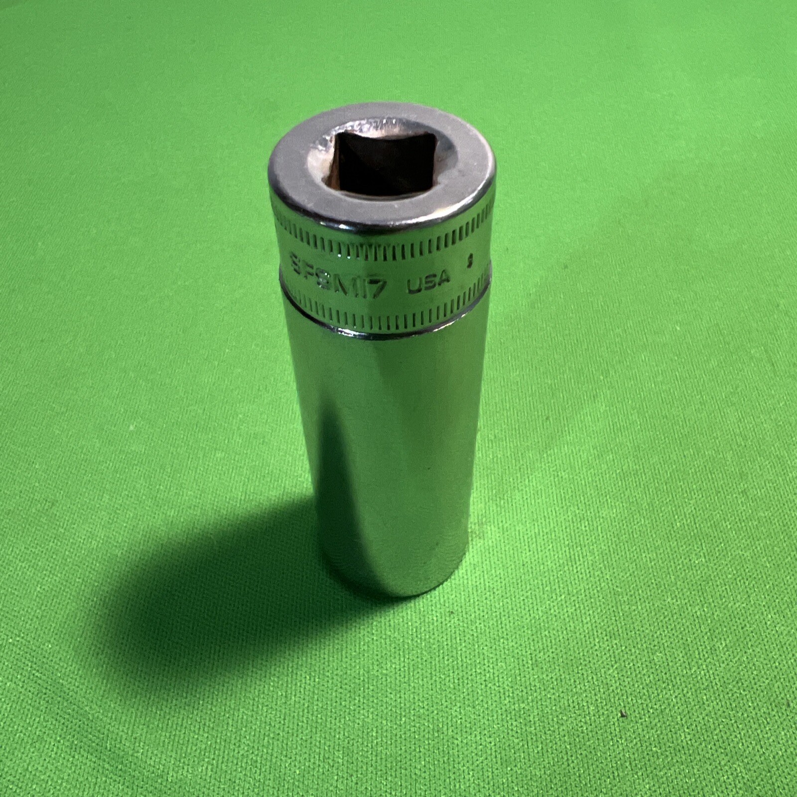 SNAP ON 3/8″ Drive 6-Point Metric 17 mm Flank Drive® Deep Socket SFSM17