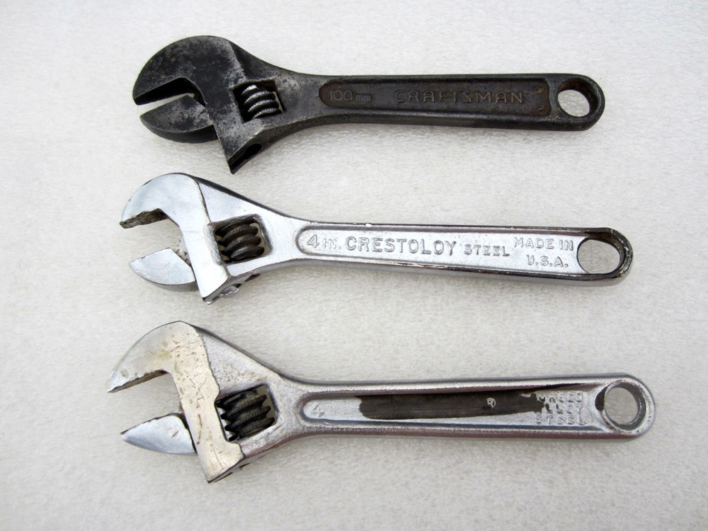 Craftsman Crescent Proto 4″ Adjustable Wrenches DAMAGED 704 44601 Made in USA