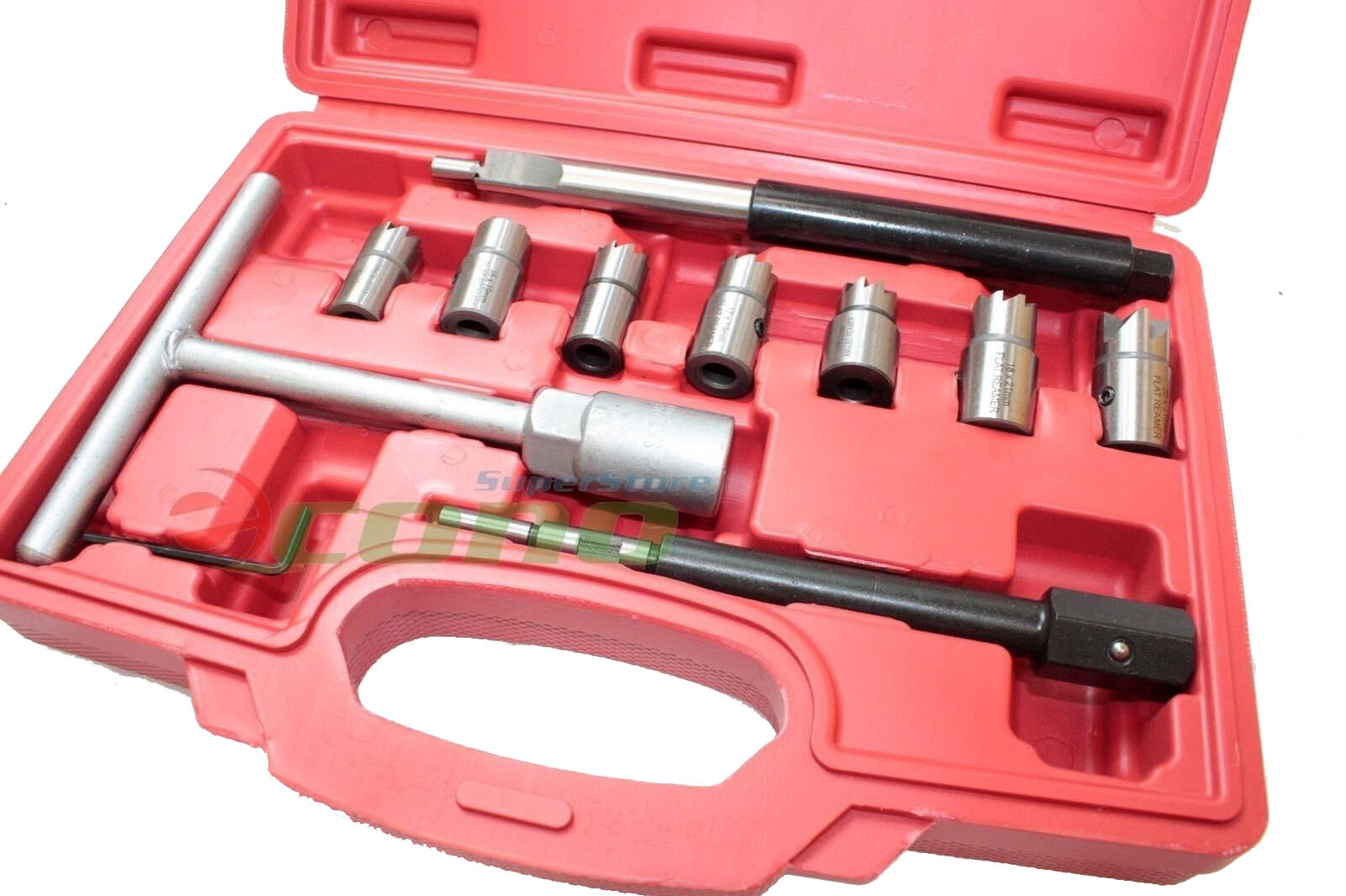11pc Laser Diesel Injector Seat Cutter Set Car Repair Tool clean & decarbonise