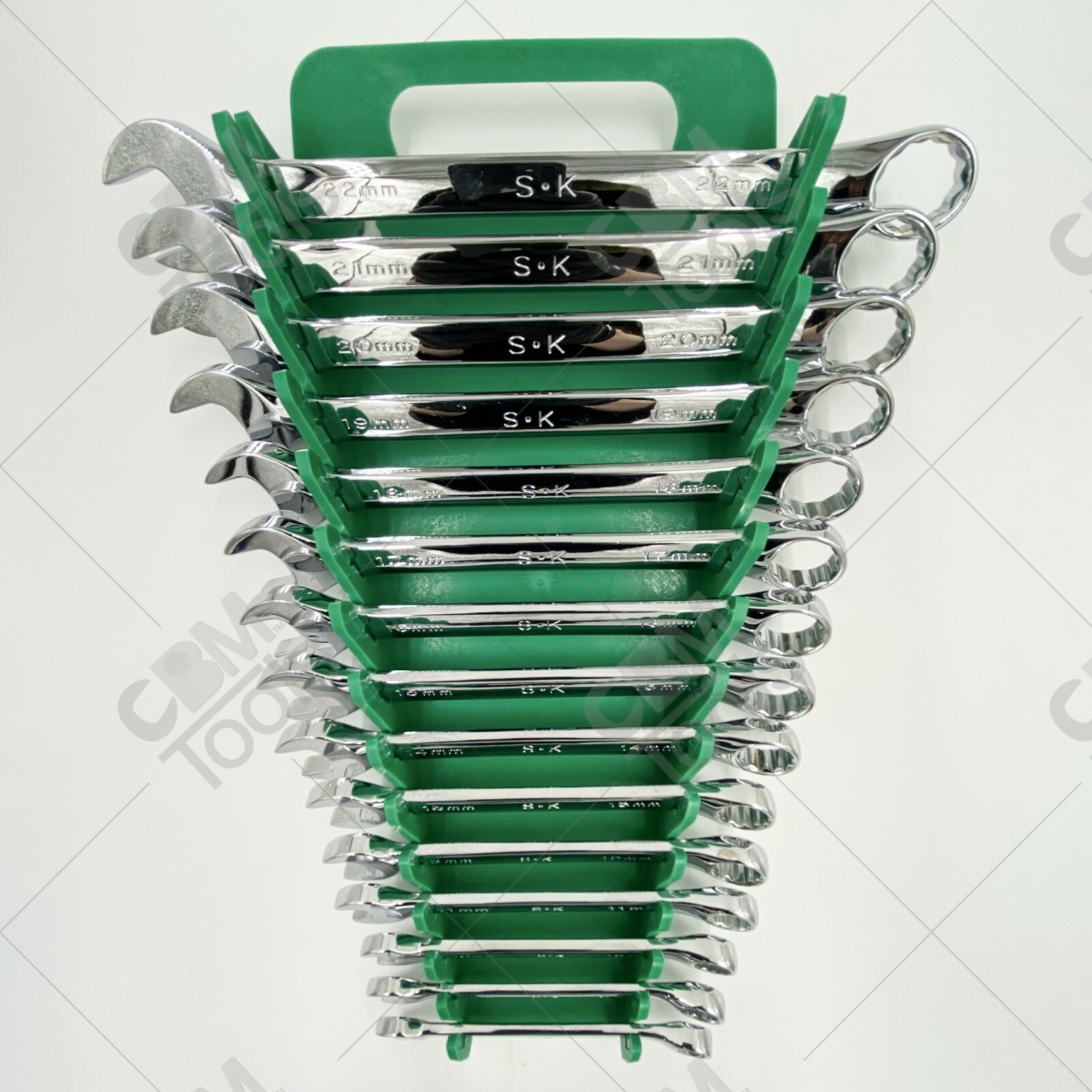 SK Hand Tools 15pc 12pt Metric Wrench Set SuperKrome Lifetime Warranty New