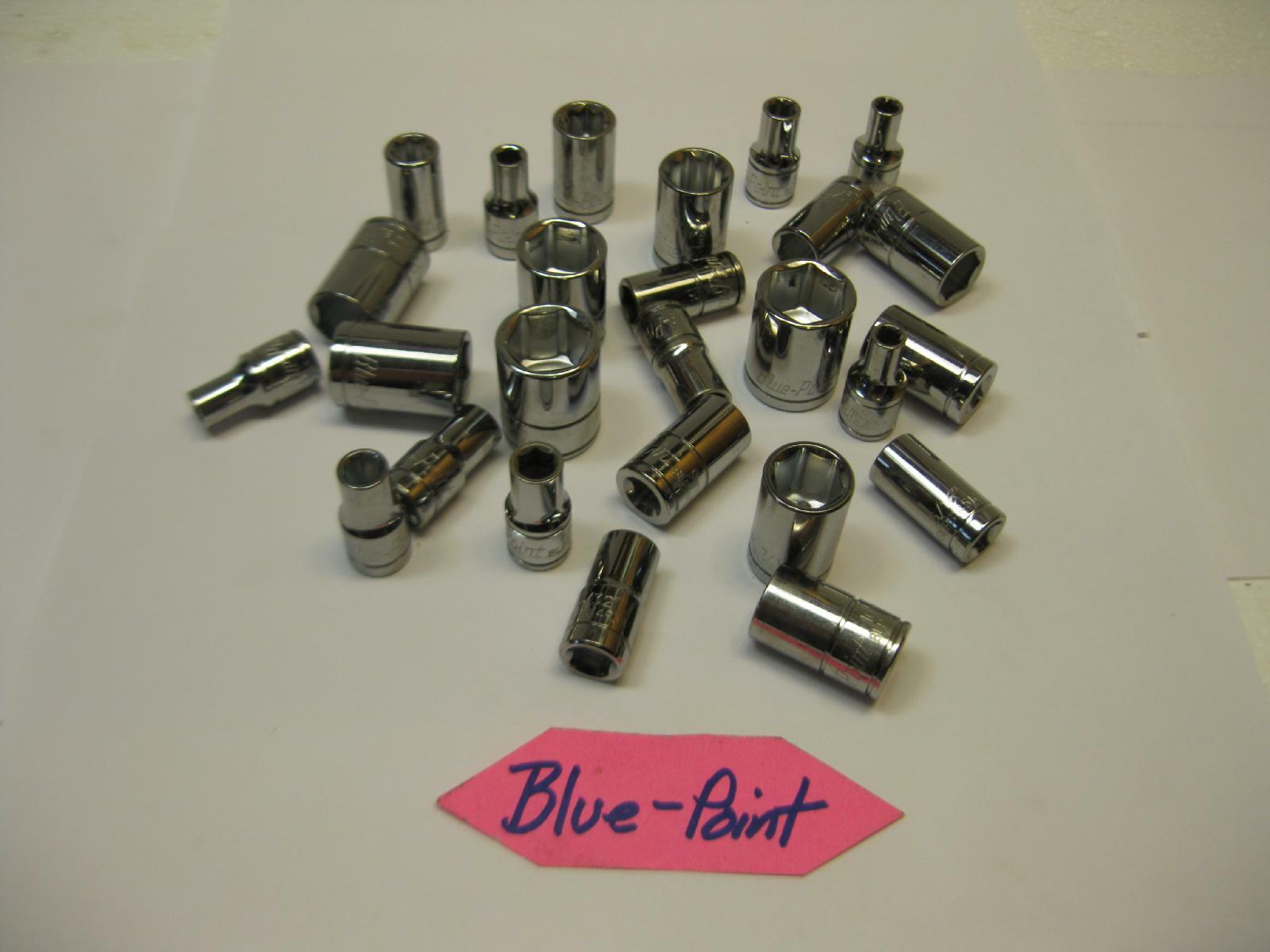 Blue Point tools 1/4 drive SAE and Metric Sockets. Sold Each. Nice!
