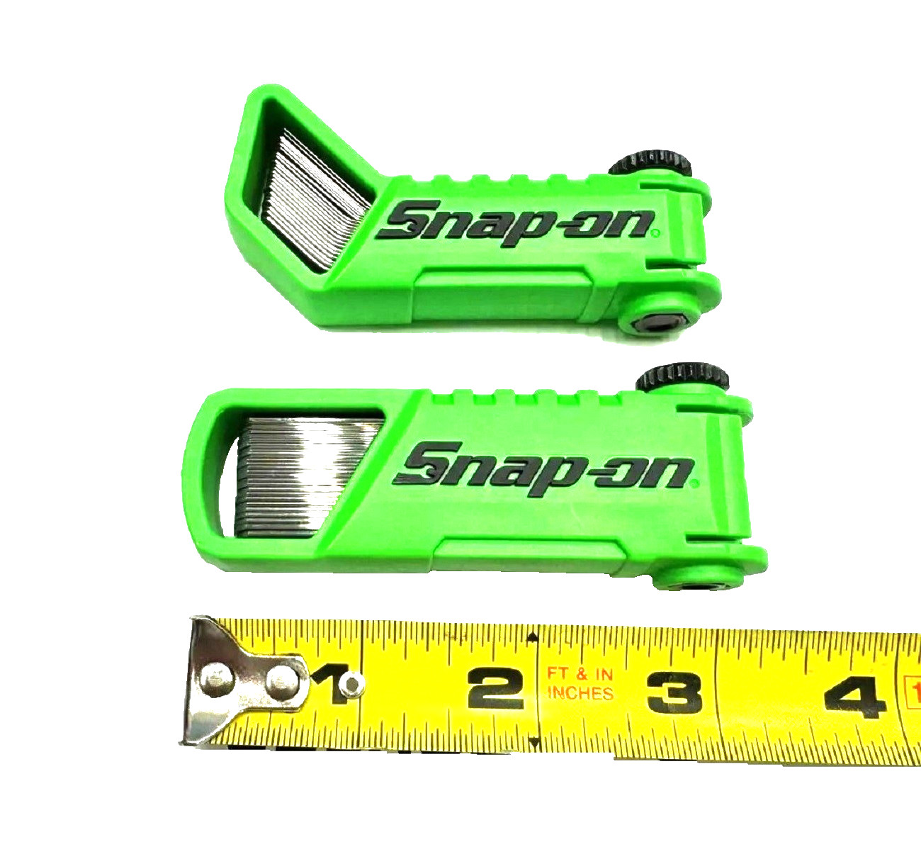 *NEW* 4 Piece Snap-on Feeler Gauge Blade Sets *GREEN* Offset 45° & Straight