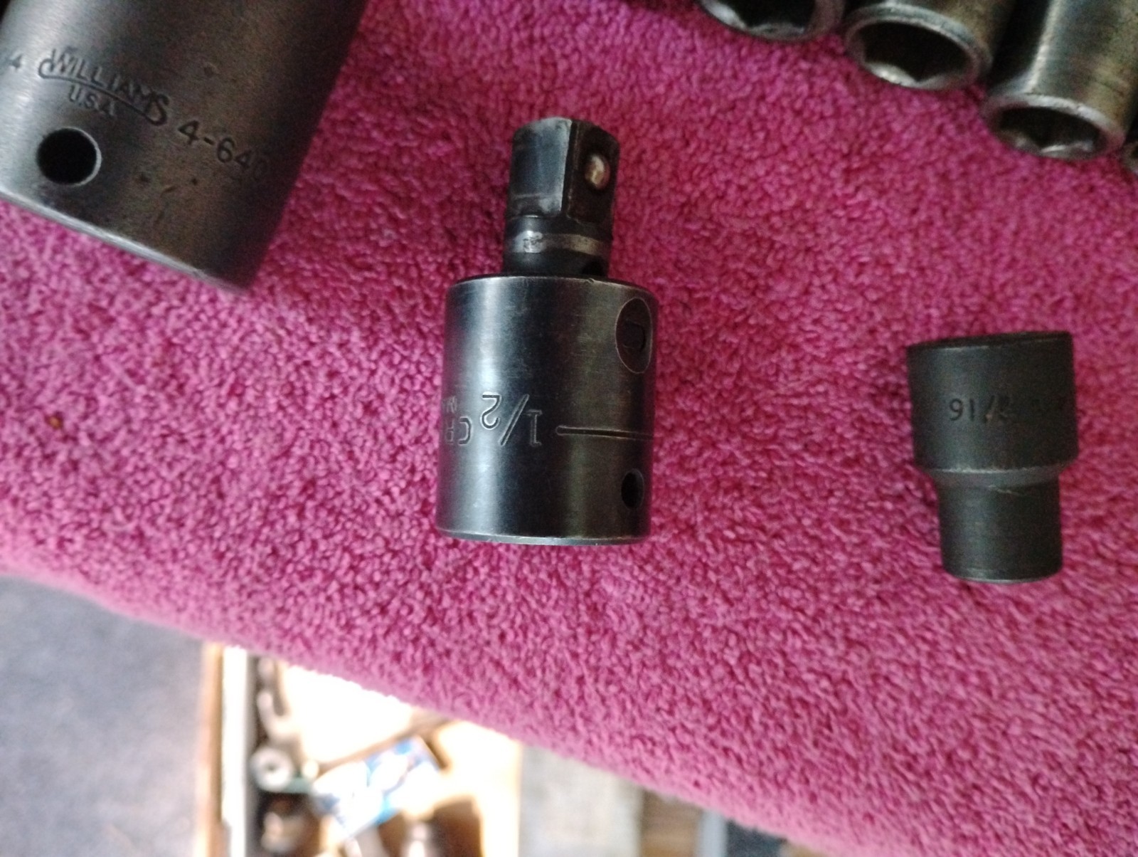Williams Tools 1/2dr impact Sockets SAE 3/8-1 1/4″ MATCO 3/4 13/16 Flip Socket