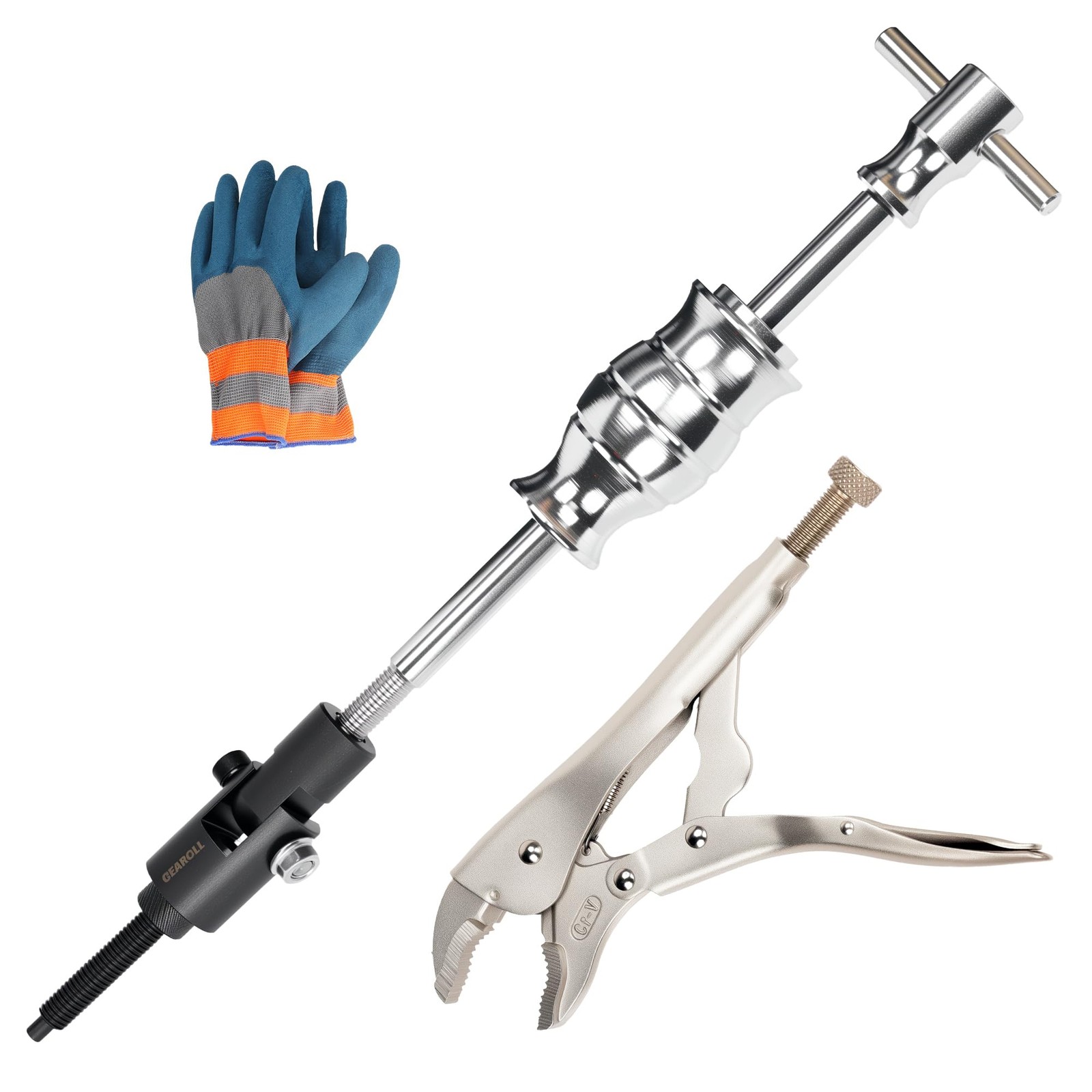 Locking Pliers Slide Hammer Puller Set 2 lb Vise Grip Removal Tool