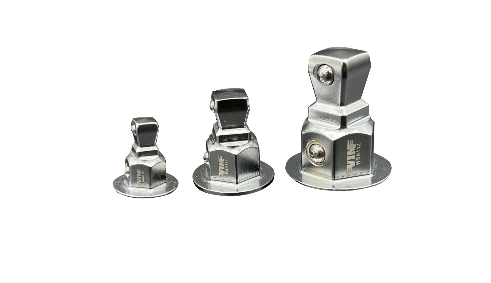 Vim Tools 3pc Wobble Socket Adapter Set fits most Combo Wrenches #WSA100