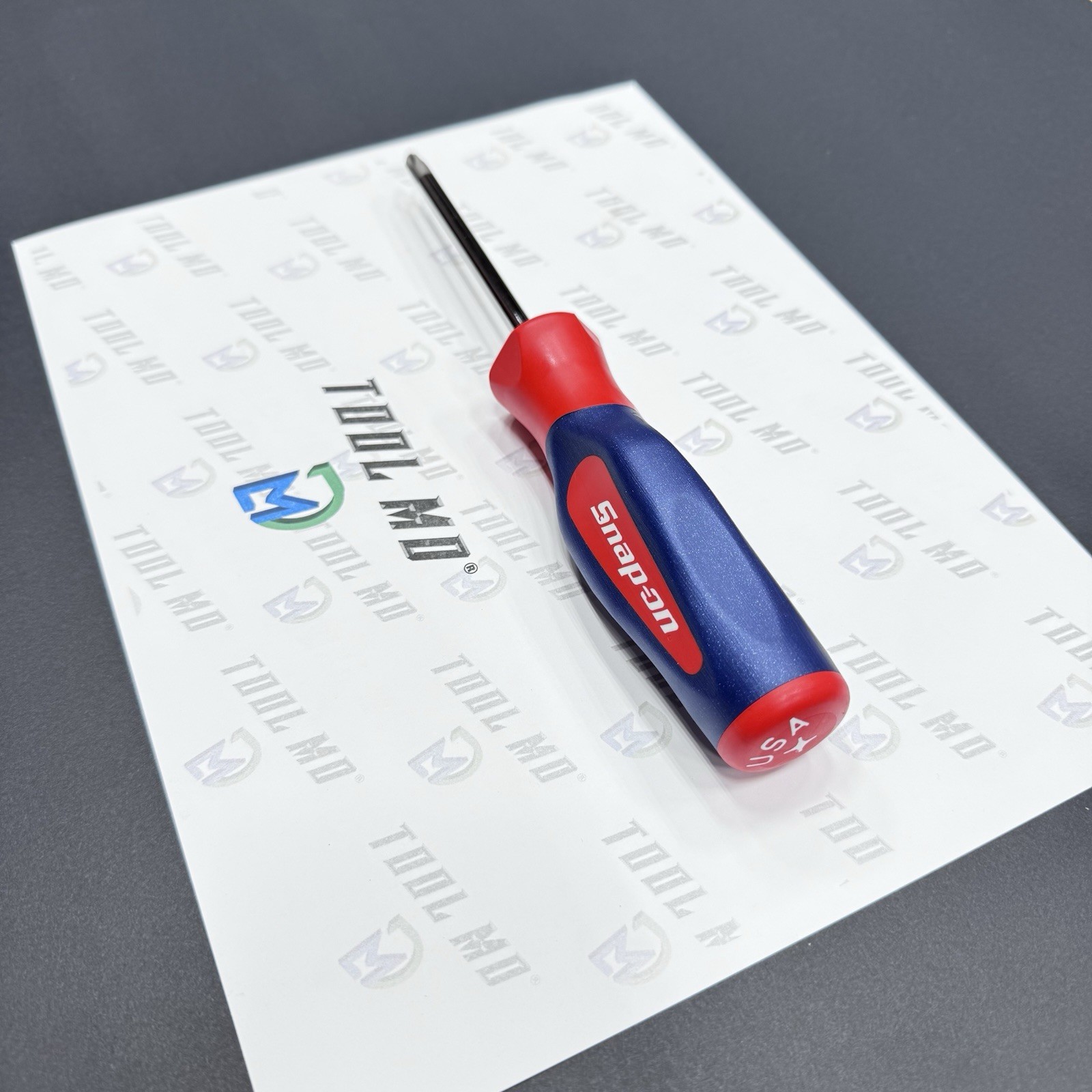 Snap-on Tools USA NEW RED WHITE BLUE PHILLIPS #2 Hard Grip Screwdriver SHDP42IR