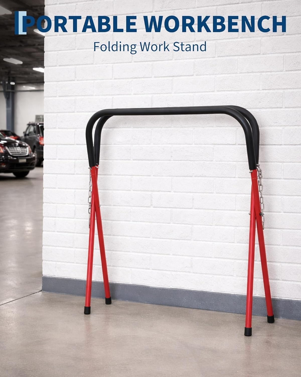 2PCS Portable Folding 500Lbs Workbench Automotive Fender Bumper Stand Work Table