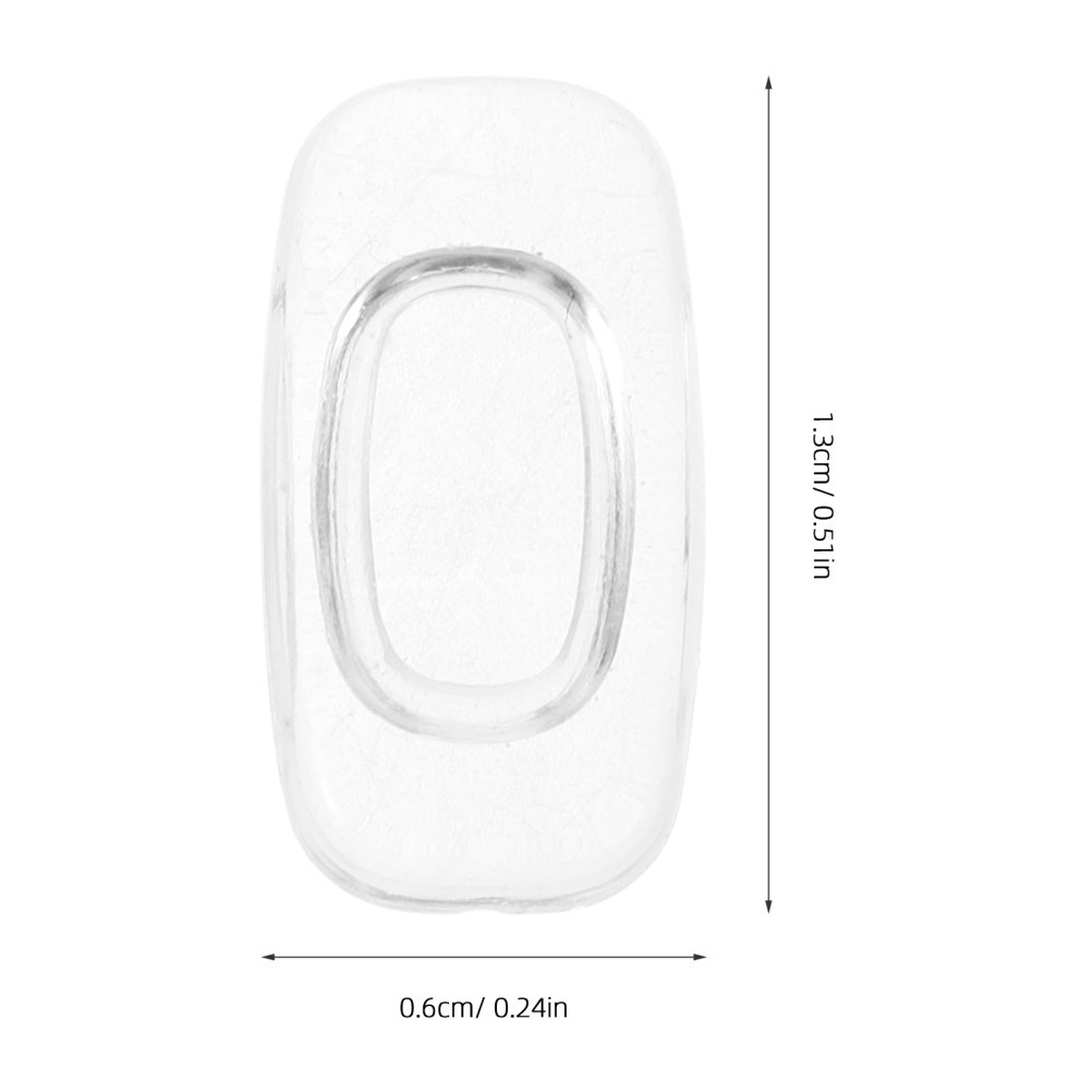 20 Pairs Eye Glass Nose Piece Pads Silicone for Eyewear Eyeglass Soft
