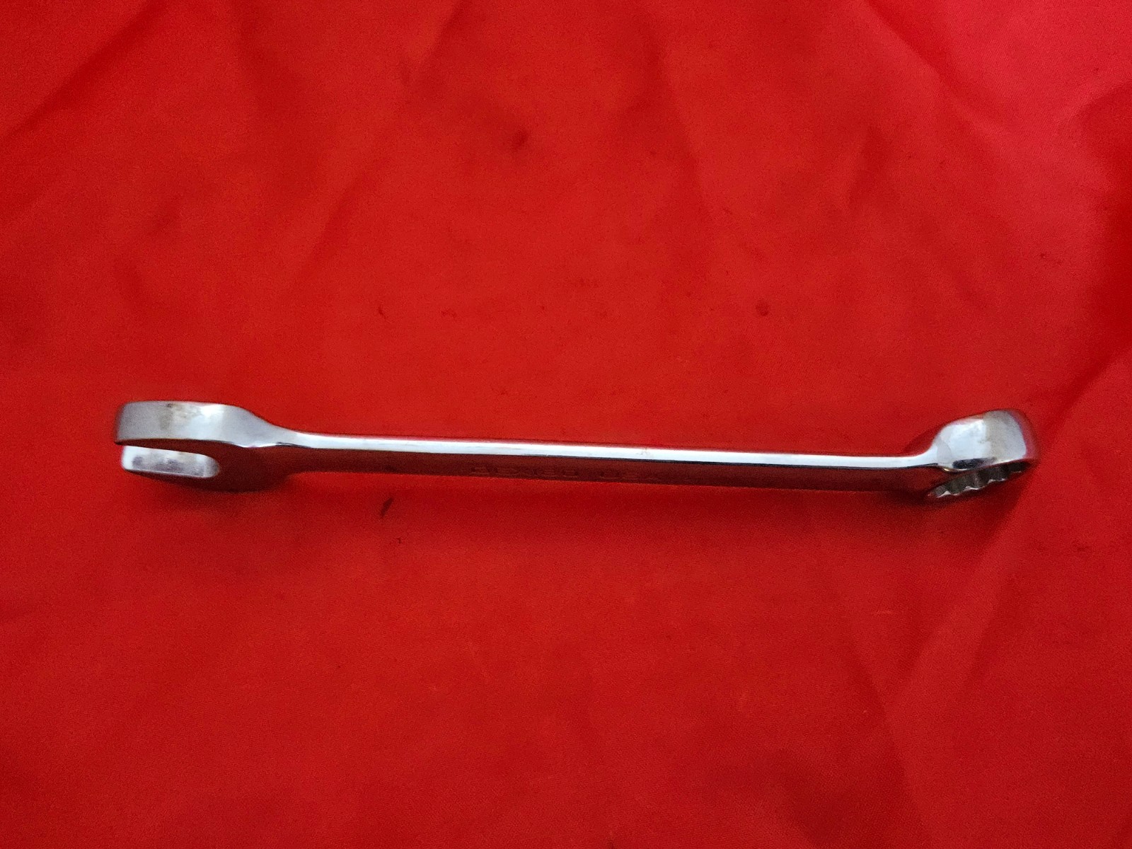 Snap-on OEX180 9/16″ 12 Point Short Combination Wrench Open Box End USA SAE M1