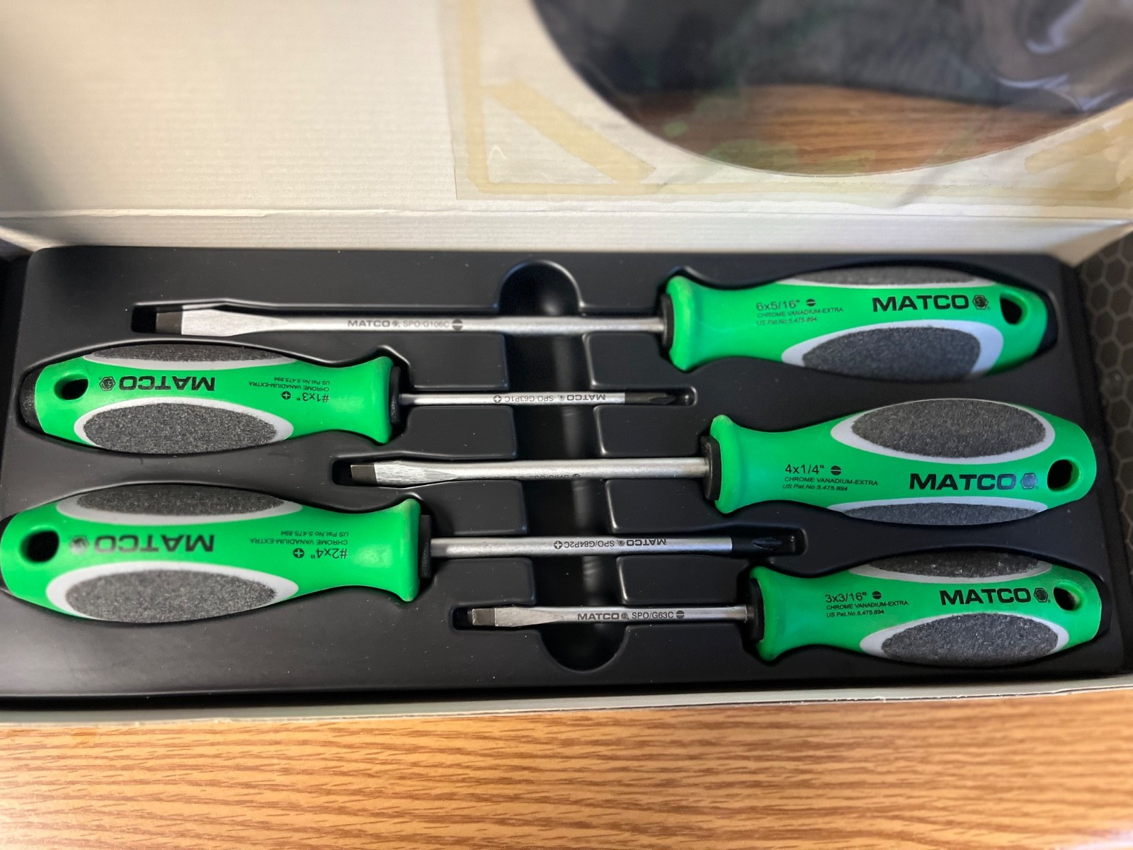 MATCO -SSPCG5C – 5 PIECE SCREWDRIVER SET – LOC#323