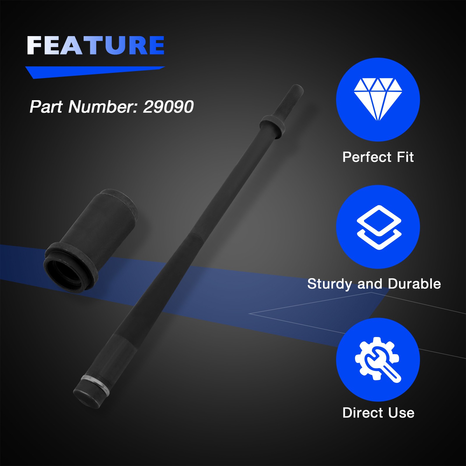29090 Portable Truck Anchor Pin Bushing Kit Installation & Removal Tool 1-3/8″
