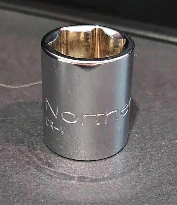 Northern 3/8 Drive 15mm 6 Point Shallow Socket K