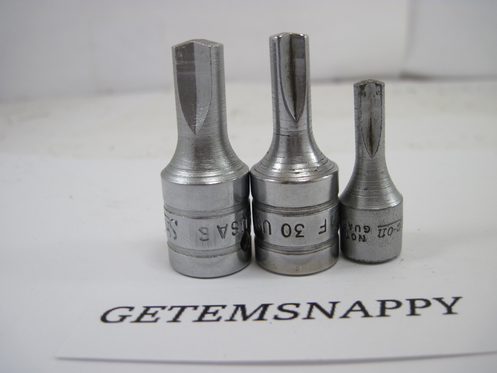 Snap On 3pc Clutch Driver Set 3/8″ Dr F30 F29 1/4″ Dr TM30 NICE