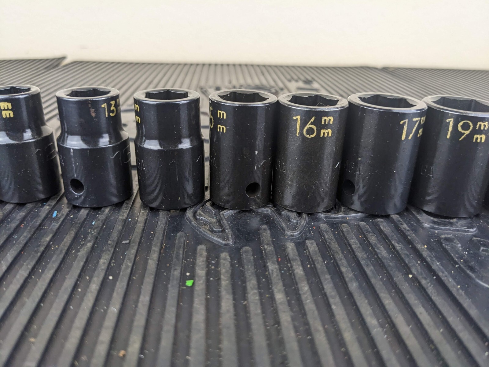 #aw458 MATCO Tools 1/2″ Drive METRIC 6 POINT IMPACT SOCKET SET