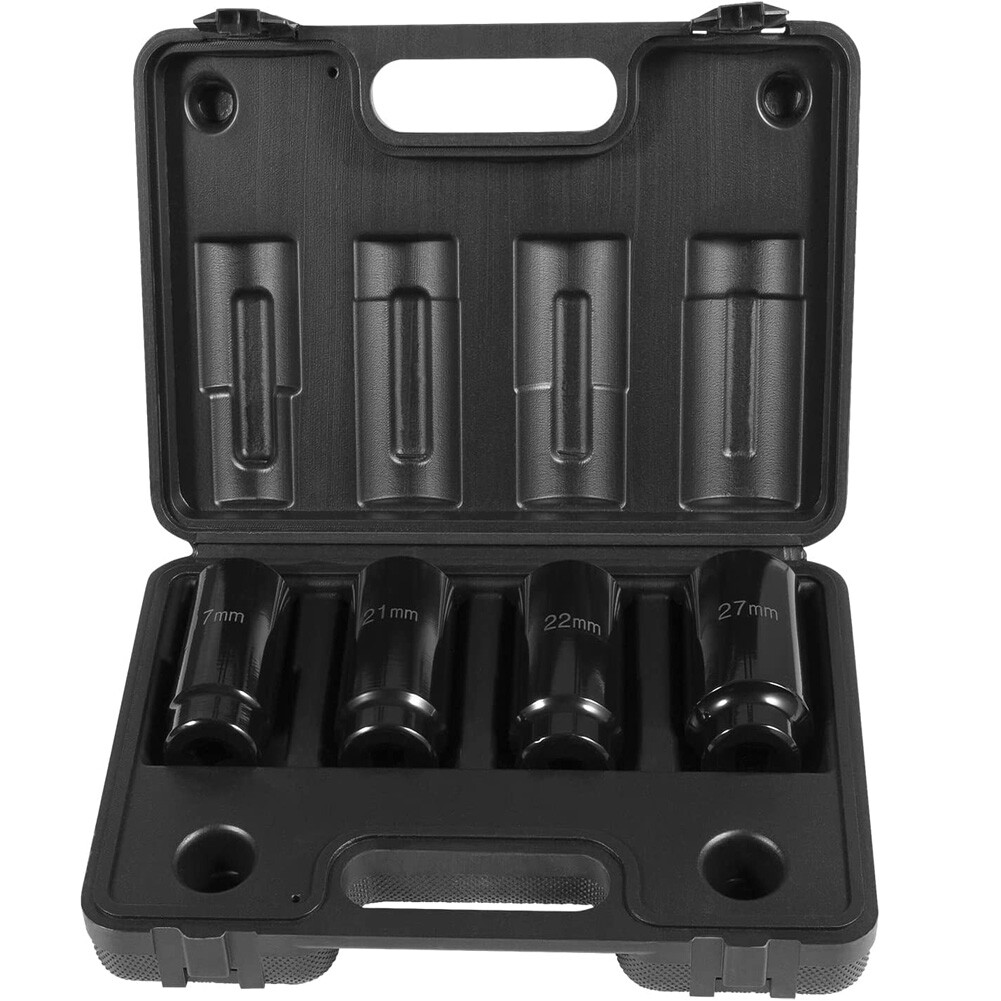 17mm 21mm 22mm 27mm Harmonic Balancer Socket Set, Crank Bolt Socket Removal Tool