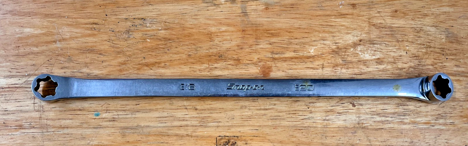 Pre Owned Snap-On Inverted Torx Long Double Box Wrench E18 XLE1820 E20 10°