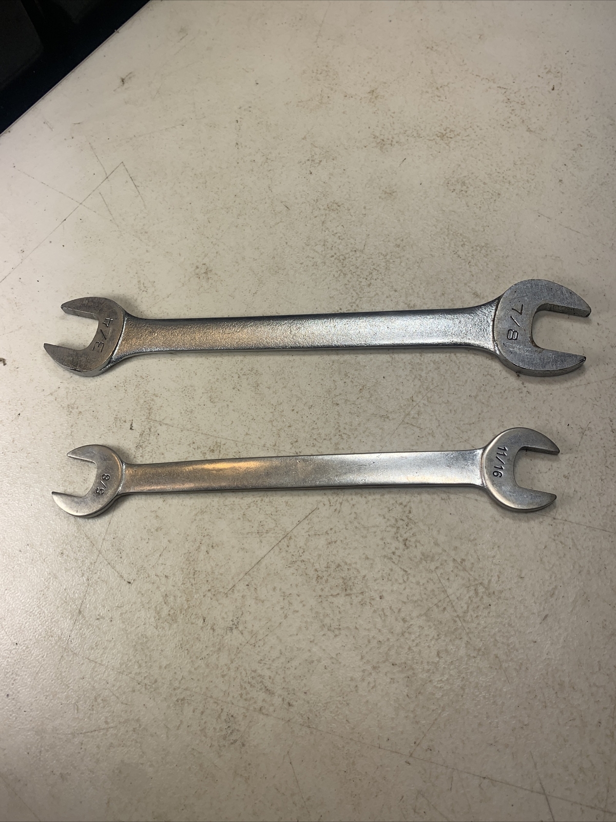 LECTROLITE & ARMSTRONG TOOLS- Lot of 2 Thin Line Tappet Wrenches T-2428 & 1092-F