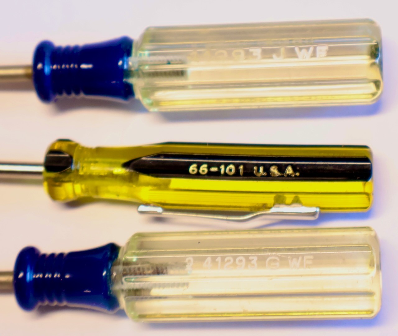 (3) Craftsman & Stanley 100 PLUS Small Pocket Size Screwdrivers / Mt Top Tools