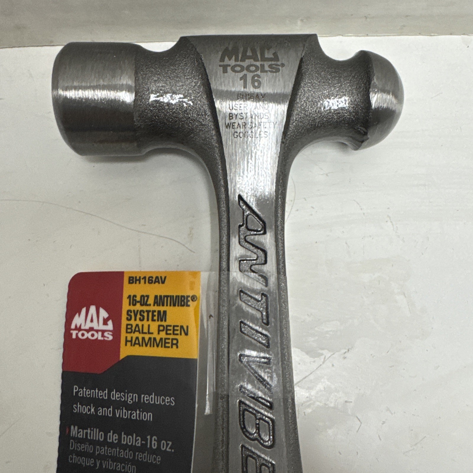 Mac Tools Heavy Hitter AntiVibe System Ball Peen Hammer Model BH16AV Brand New