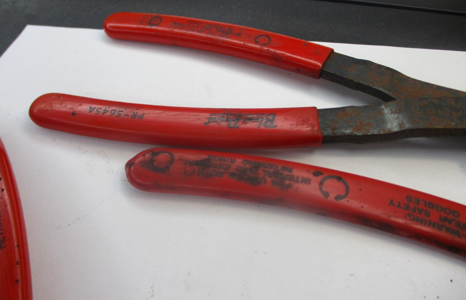 Blue Point 5pc Snap Ring Plier Set pr129a pr12a pr349a pr34a pr5645a USA
