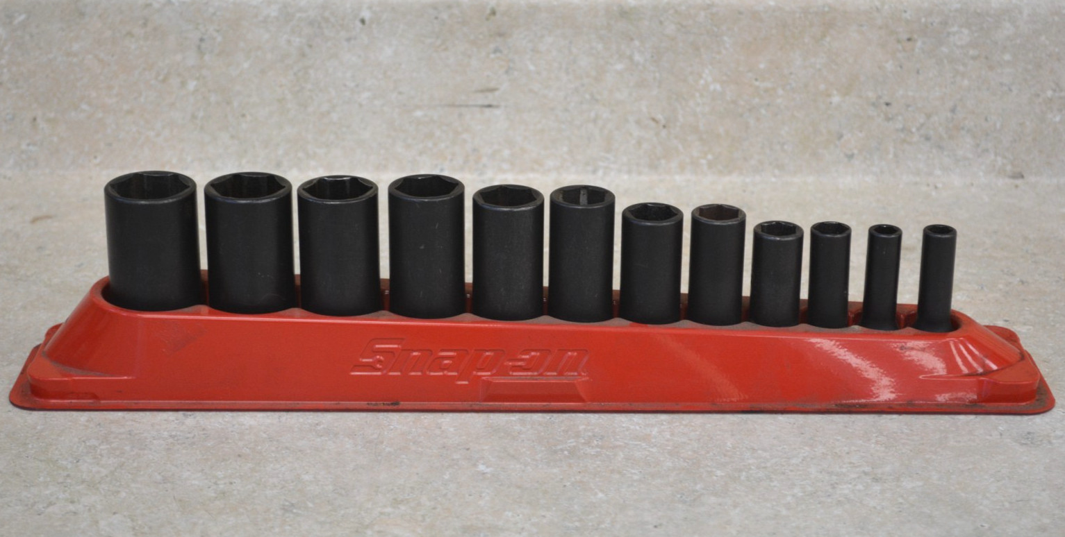 Snap-On Tools 3/8″ Drive 12 Piece Socket Set 212SIMFYA *Pre-owned* FREE SHIPPING