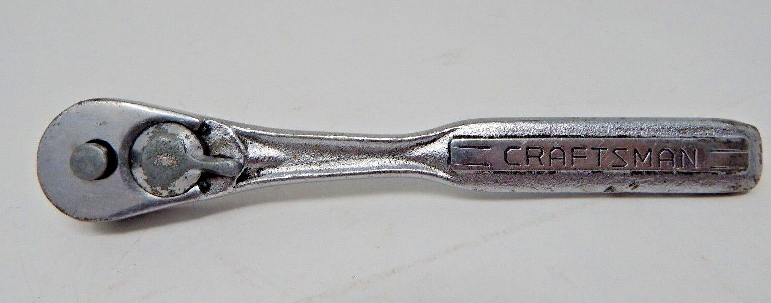 Vintage Craftsman 3/8″ drive -V- series Ratchet 43785 Pat 1967 FORGED IN USA