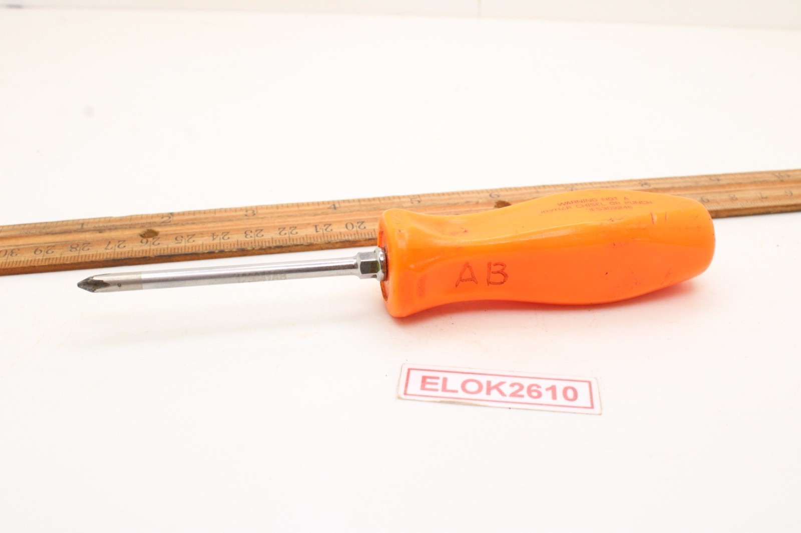 Snap-on SDDP31 #1 Phillips 3″ Screwdriver Hard Orange Handle USA