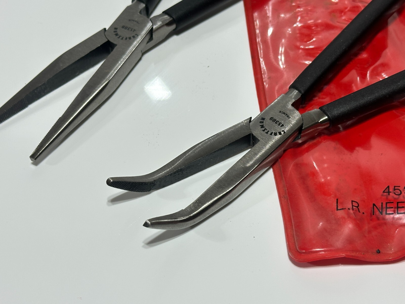 Craftsman Professional 45239 (FRANCE) Rare 2pc Extra Long Needle Nose Plier Set