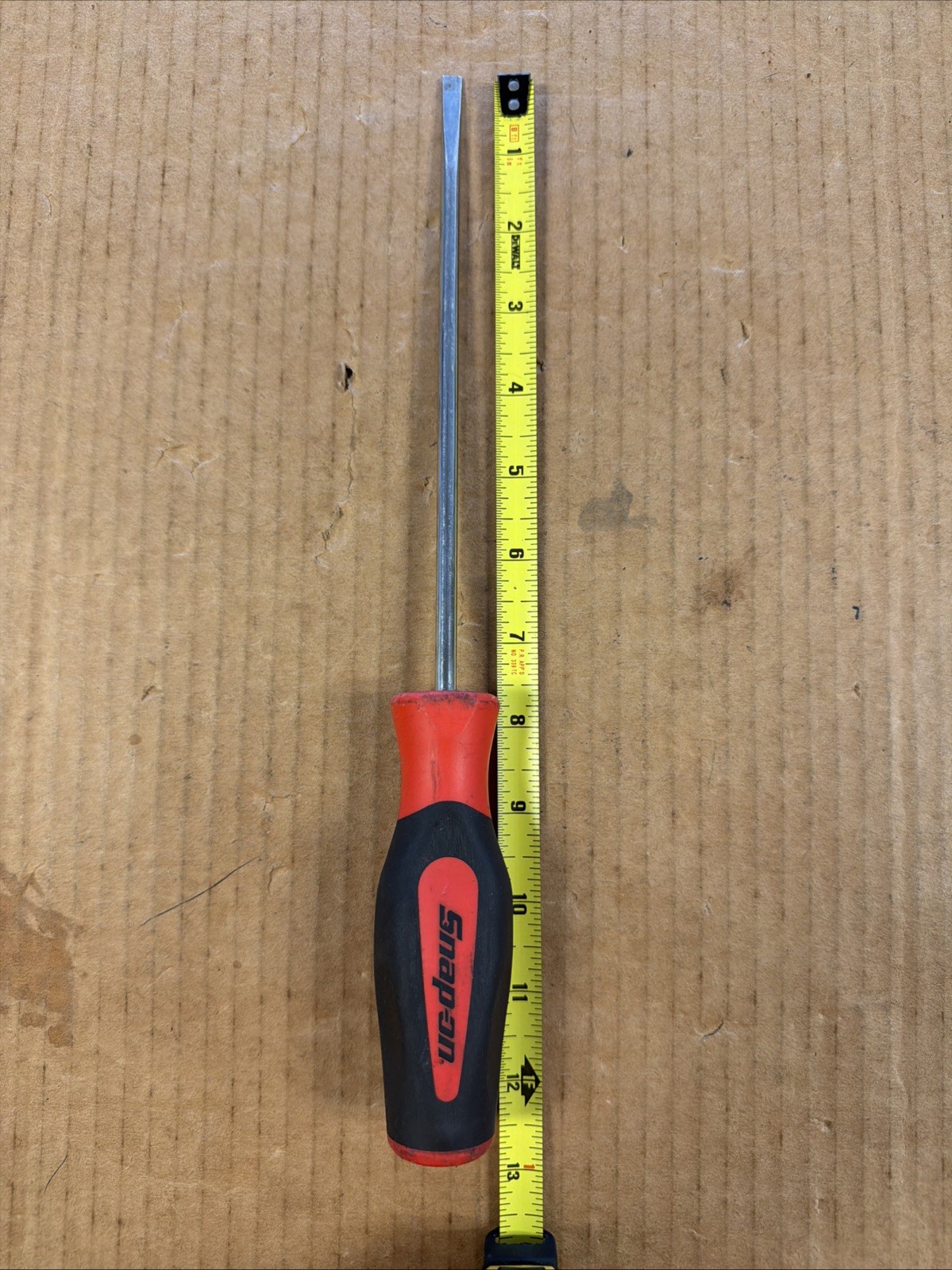(F3426) Snap-on SGD480B Flathead SCREWDRIVER 7/32 Slotted Regular Red 12.5″
