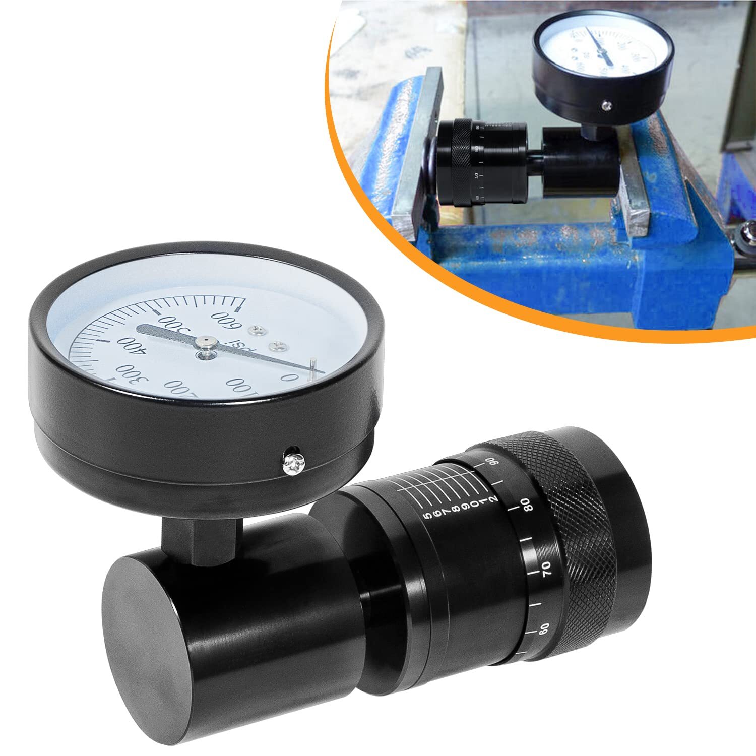 66841 Mini Valve Spring Tester Measuring Combo Round Dial 0-600LB/10LB Increment