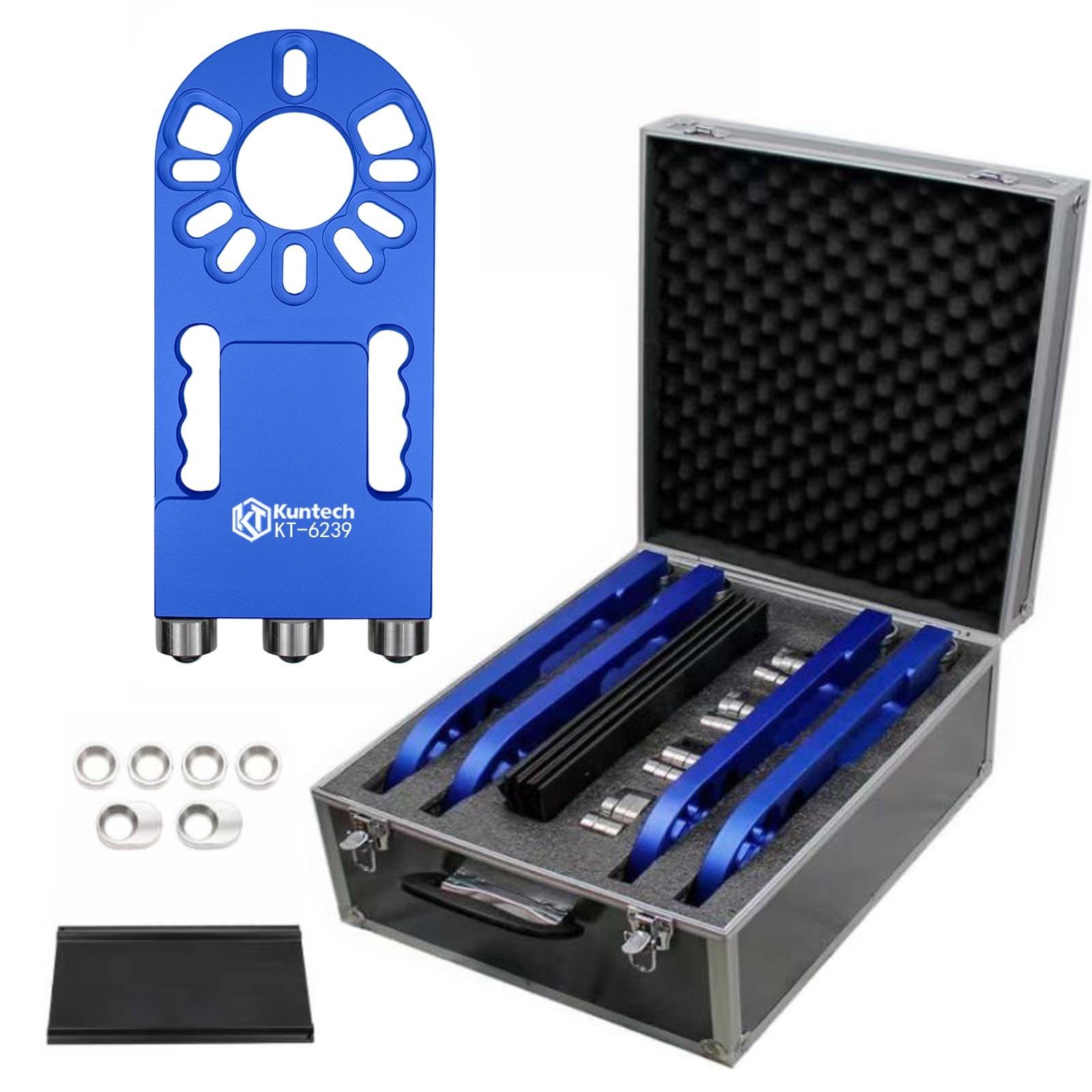 4PCS Automotive Chassis Stress Relief Kit 10-Hole Bushing Adjustment Reset Tool